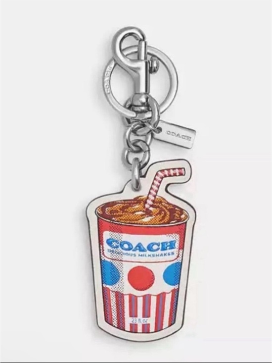 Coach Accessories - Coach Milkshake Leather Bag Charm